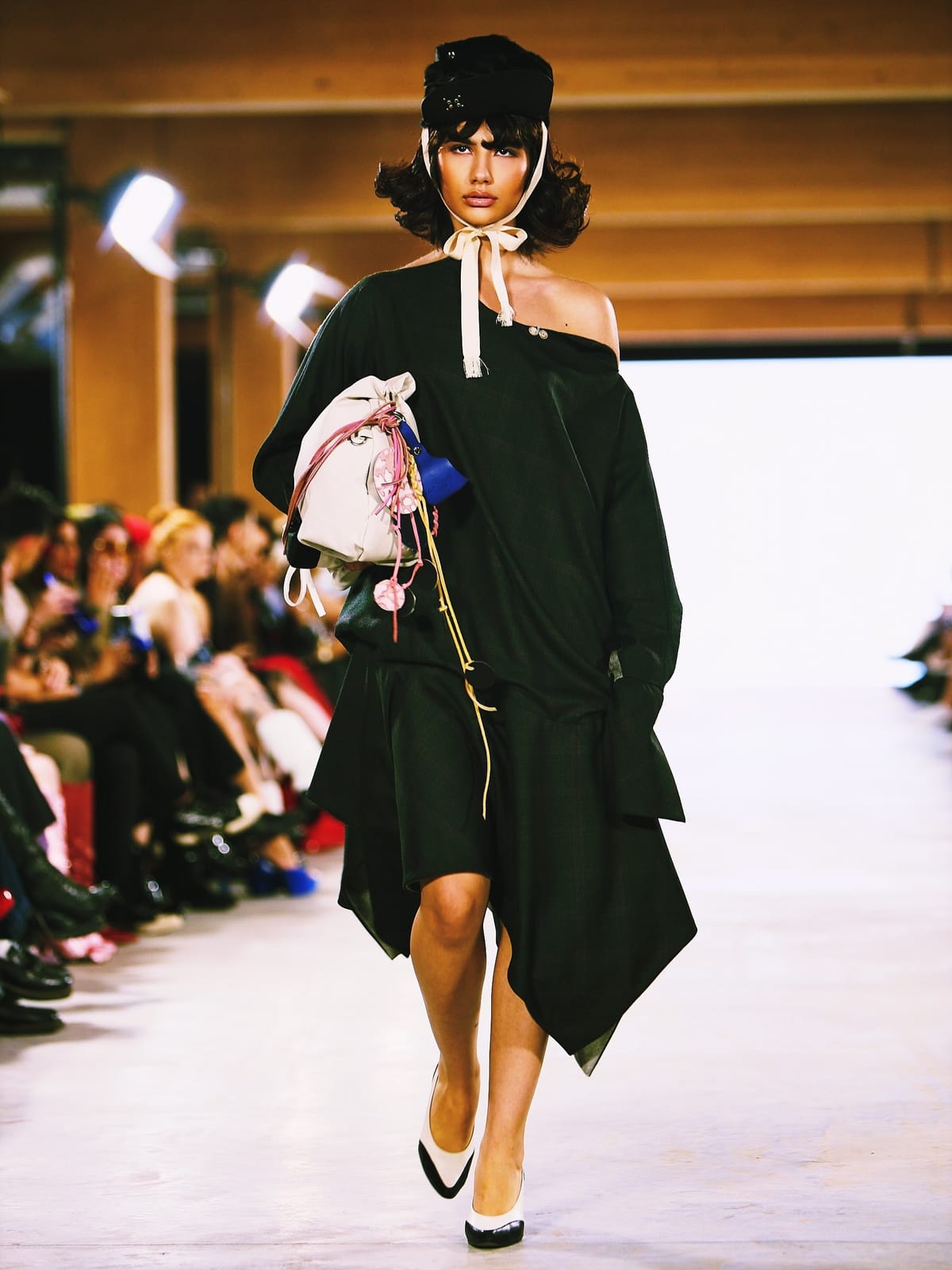 Asal Dabbaghchian walking the Fashion Art Toronto SS25 runway